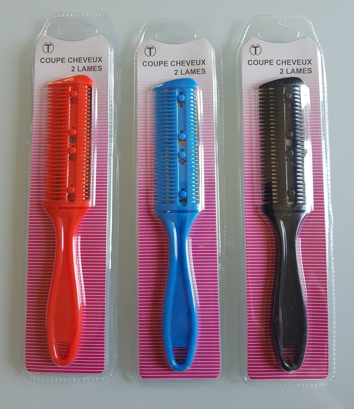 PEIGNE RASOIR COUPE CHEVEUX 2 LAMES EFFILEUR DEGRADE ! PEIGNE RASOIR COUPE CHEVEUX 2 LAMES EFFILEUR DEGRADE !