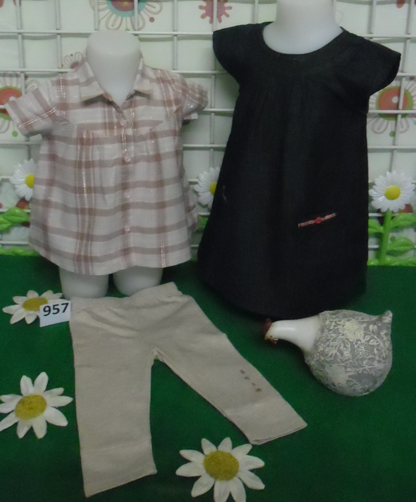 vêtements fille 6 mois,robe GRAIN DE BLE,chemisier,leggings S-MAJOR