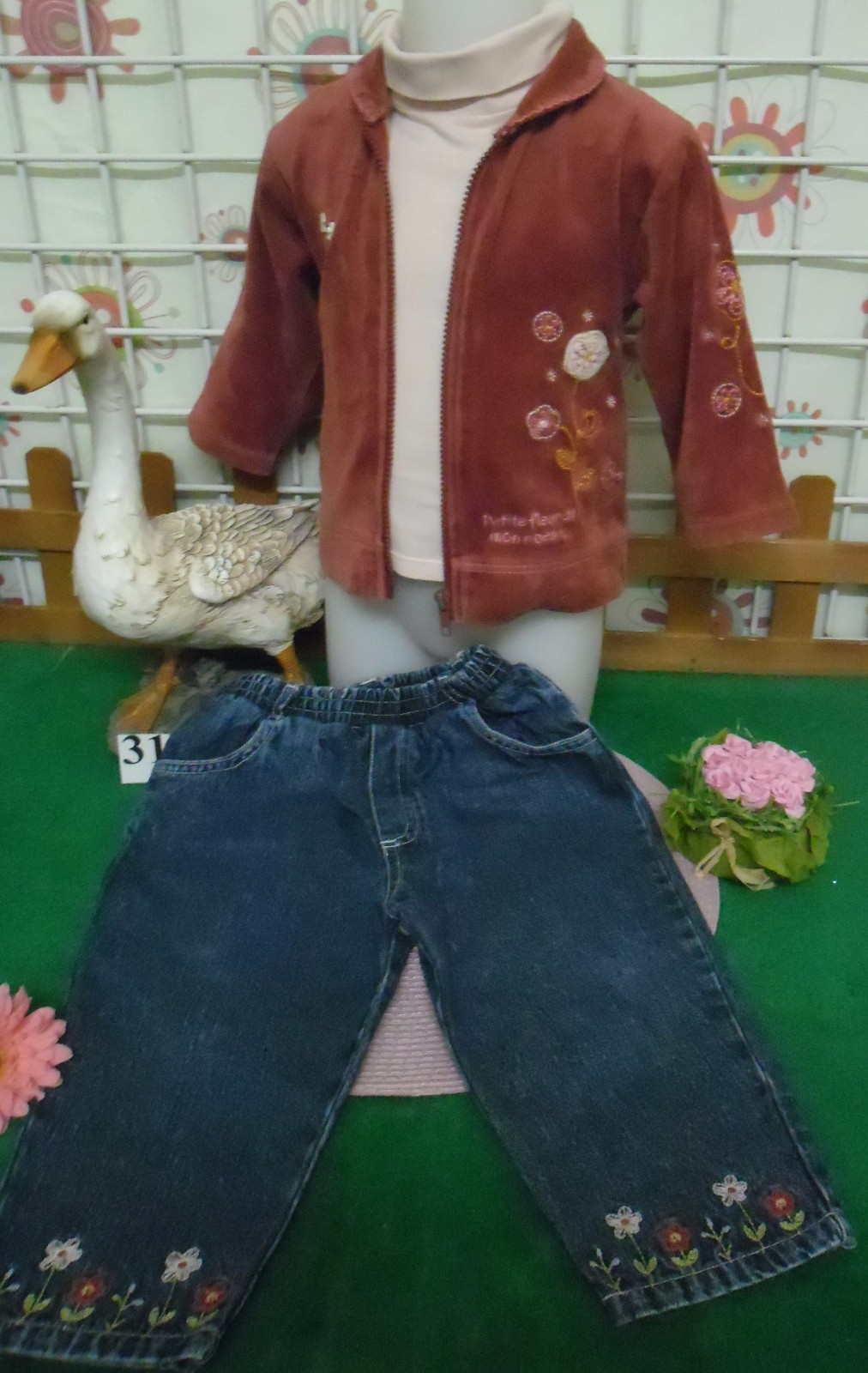 vêtements fille 2 ans,jean OKAIDI,sous pull OKAIDI,gilet vêtements fille 2 ans,jean OKAIDI,sous pull OKAIDI,gilet