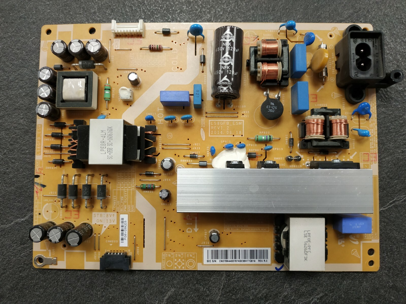 CARTE D’ALIMENTATION TV SAMSUNG UE58J5000AWXZF CARTE D’ALIMENTATION TV SAMSUNG UE58J5000AWXZF