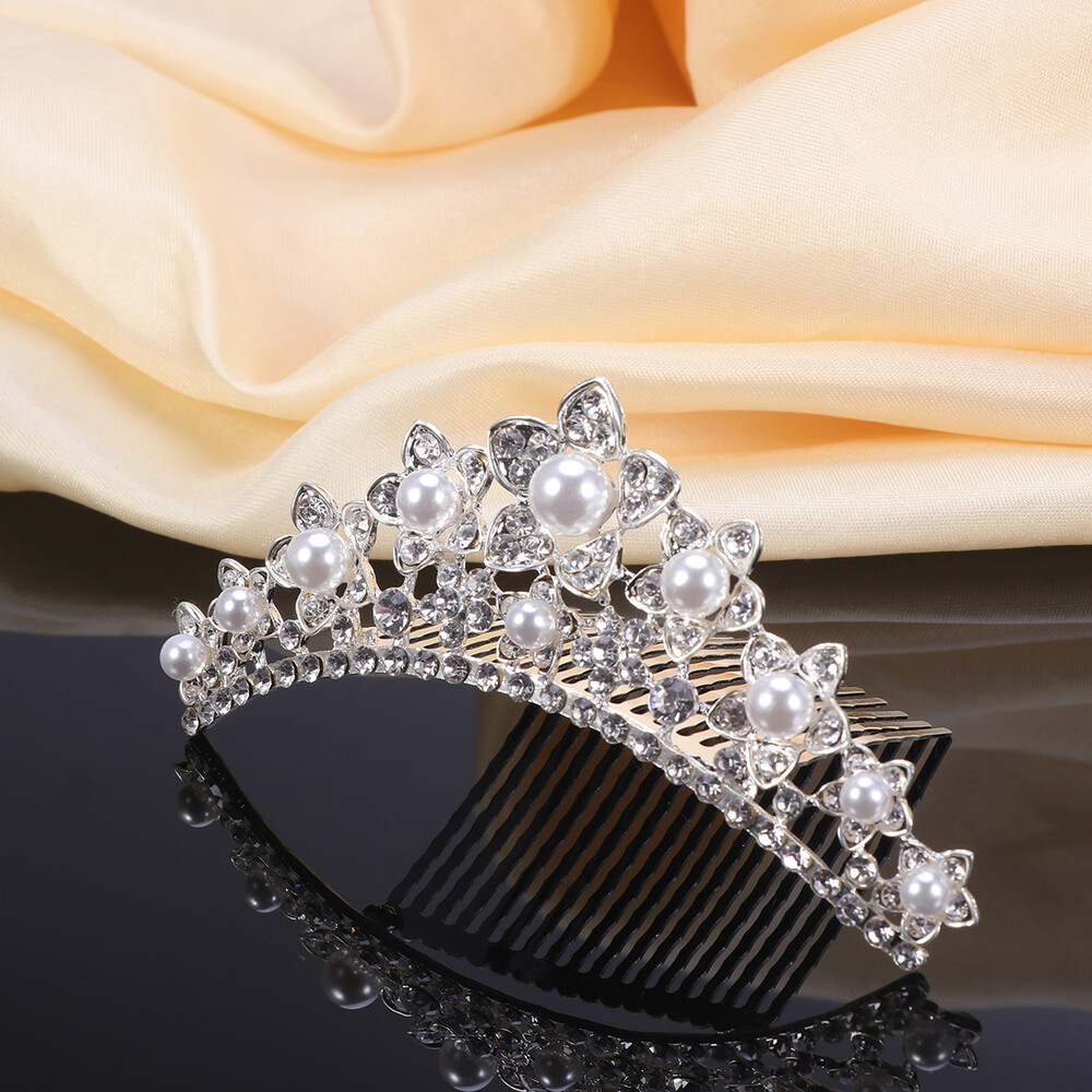 1pc enfants peigne mode strass joli accessoire de tête pour enfants 1pc enfants peigne mode strass joli accessoire de tête pour enfants