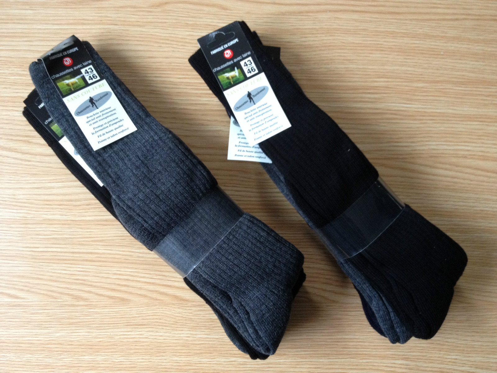 LOT DE CHAUSSETTES HAUTES – MI BAS – 80% LAINE – TAILLE AU CHOIX LOT DE CHAUSSETTES HAUTES – MI BAS – 80% LAINE – TAILLE AU CHOIX