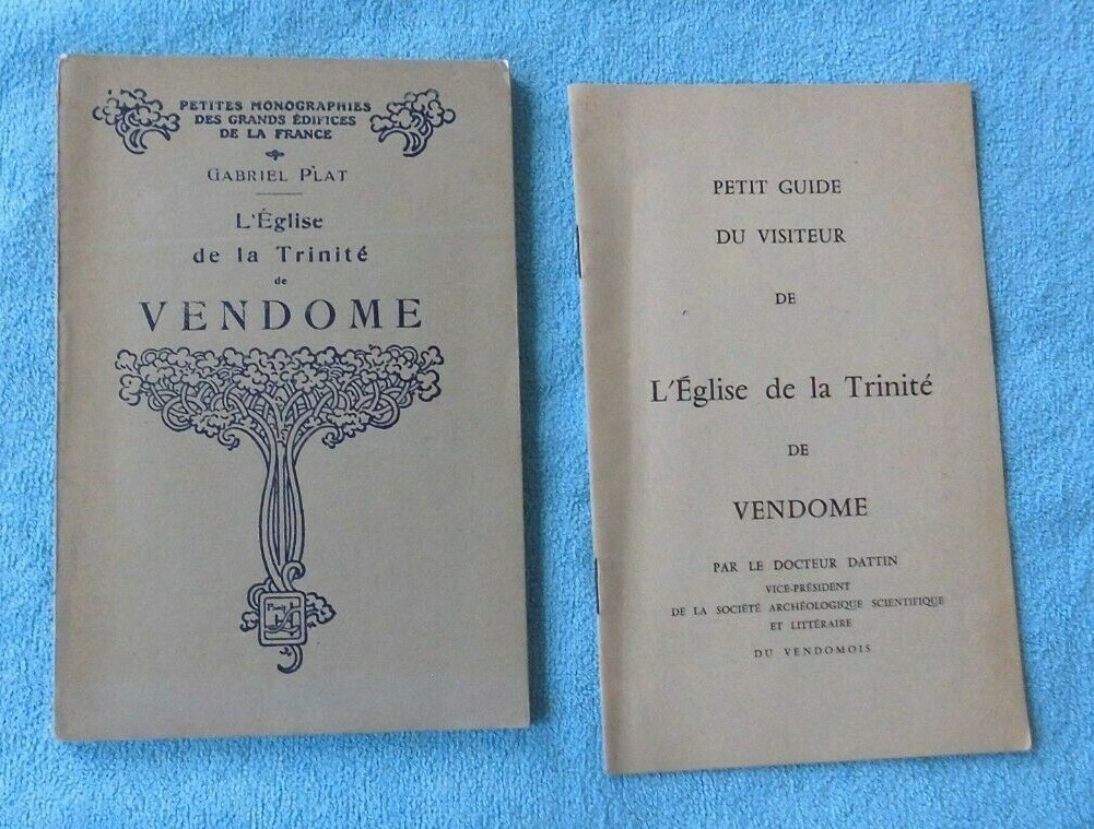 lot 2 livres l’église de la Trinité de VENDOME (41) GABRIEL PLAT et DATIN lot 2 livres l’église de la Trinité de VENDOME (41) GABRIEL PLAT et DATIN