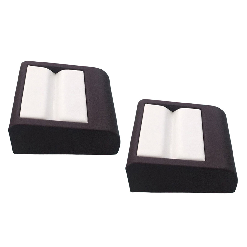 2pcs bijoux carrés boîte de présentation de pierres précieuses cristal étui 2pcs bijoux carrés boîte de présentation de pierres précieuses cristal étui