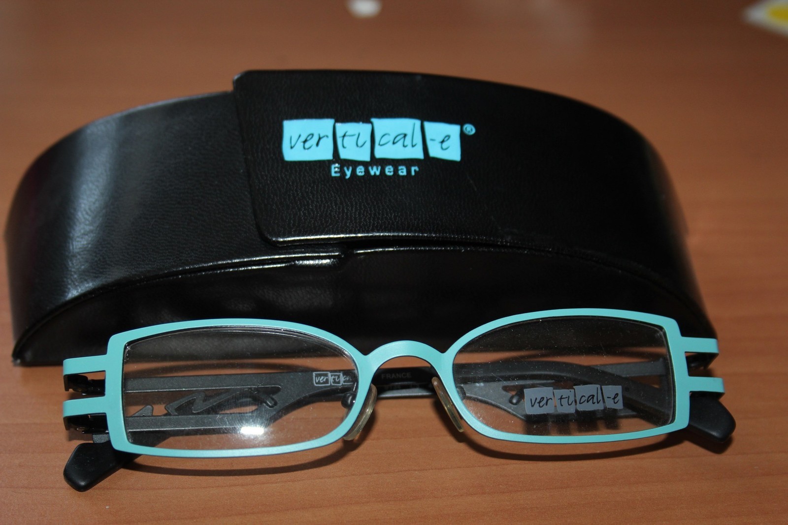 VERTICAL-E – Monture Lunettes Optique Noir Turquoise – 9134 C3