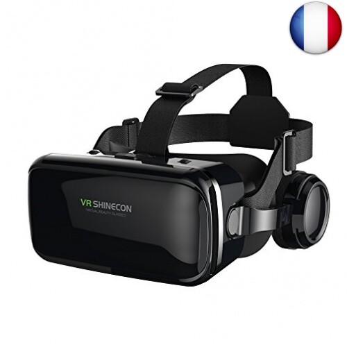 VR Casque de Réalité Virtuelle, FIYAPOO Lunettes 3D Jeux Vidéo Lunettes pour 4. VR Casque de Réalité Virtuelle, FIYAPOO Lunettes 3D Jeux Vidéo Lunettes pour 4.