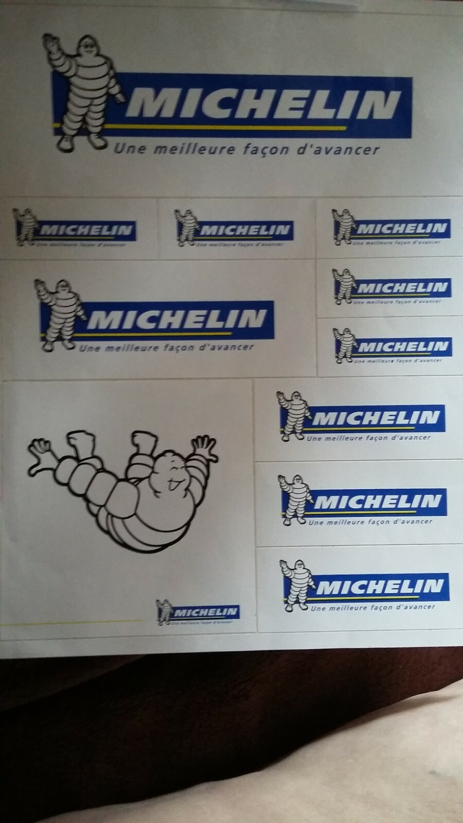 Planche d’autocollants Michelin