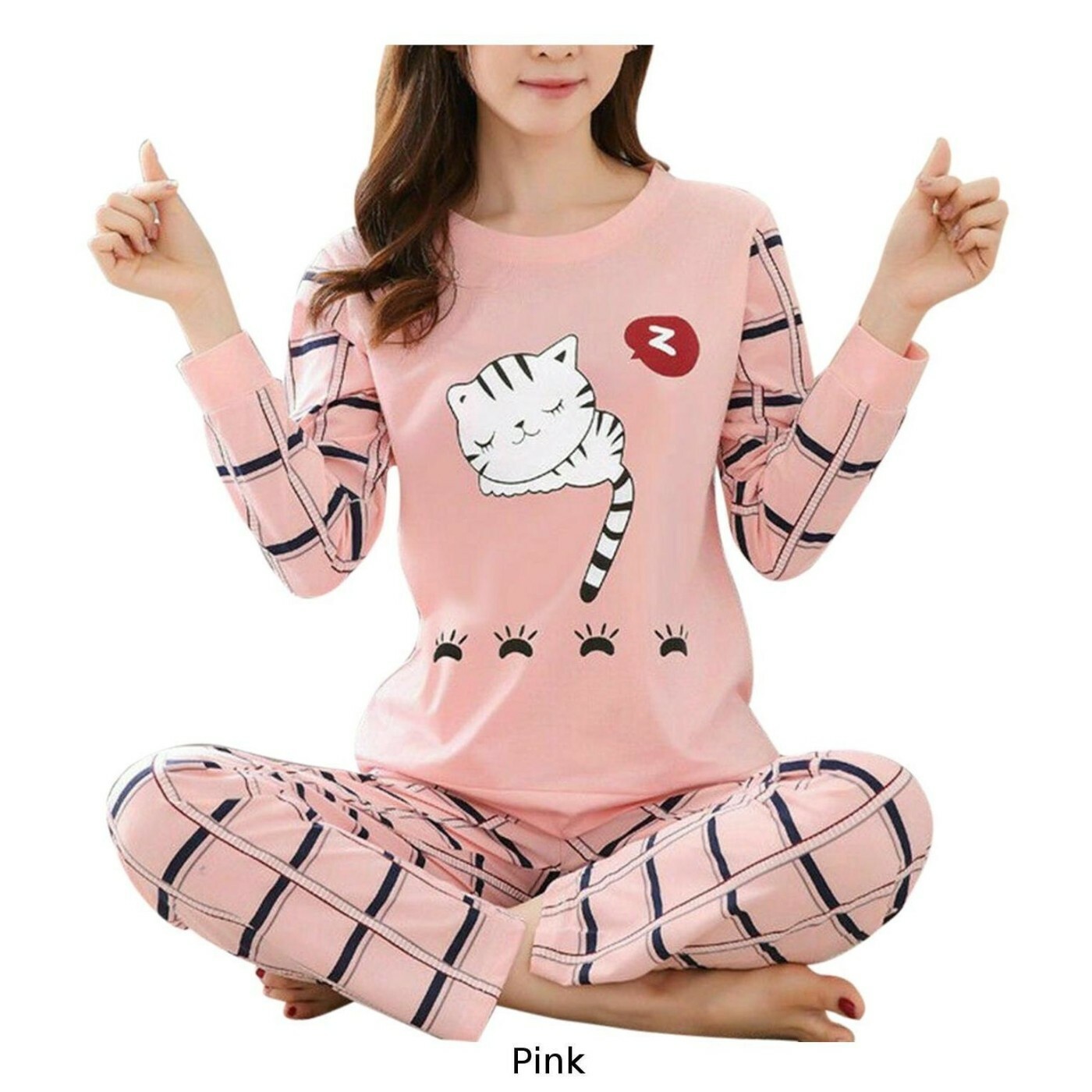 Ensemble Pyjamas Pour Femmes Haut À Manche Longue Vêtements De Nuit Pyjamas Long Ensemble Pyjamas Pour Femmes Haut À Manche Longue Vêtements De Nuit Pyjamas Long