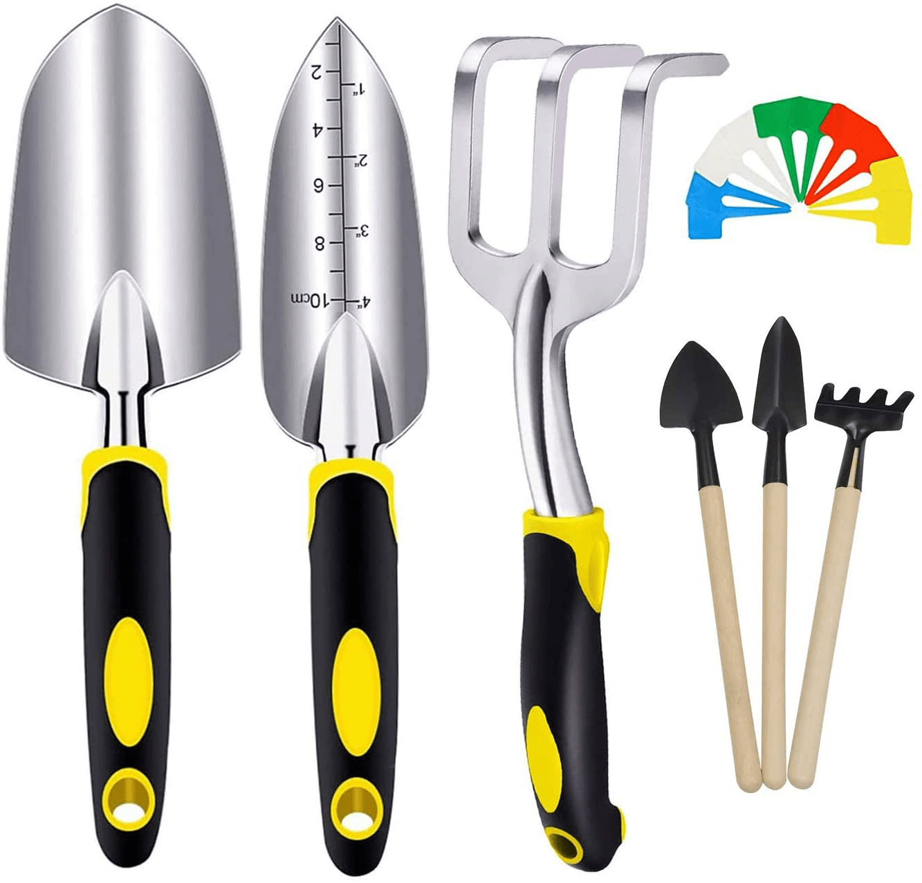 Ensemble Outils De Jardinage, Laufunjoy 6 Pièces Outils De Jardin En Têtes Rob