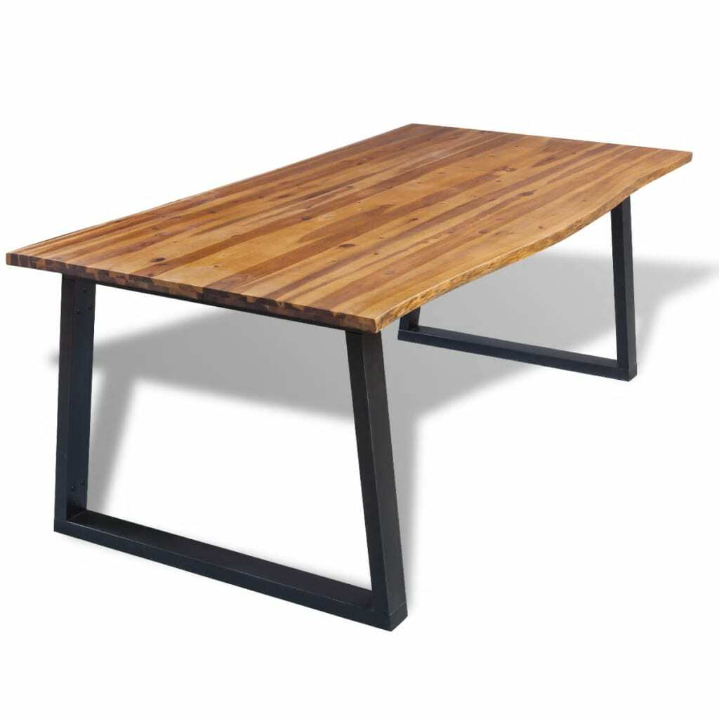 vidaXL Table de Salle à Manger 200×90 cm Bois d’Acacia Massif Cuisine Salon