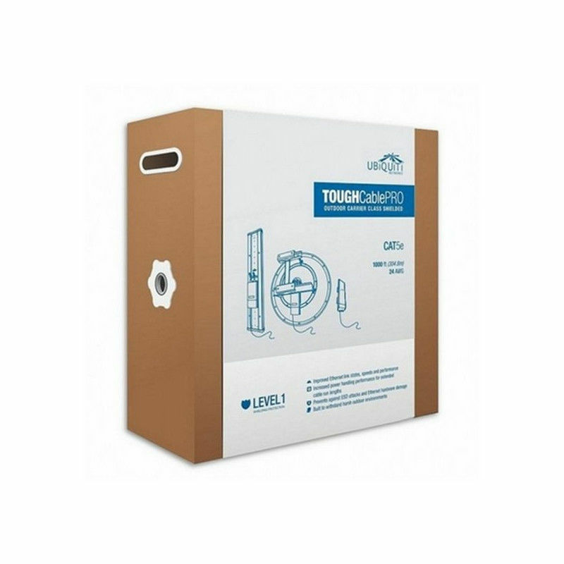 Câble réseau blindé d’extérieur catégorie 5e UBIQUITI TC-PRO Level 1 305 m Noir Câble réseau blindé d’extérieur catégorie 5e UBIQUITI TC-PRO Level 1 305 m Noir