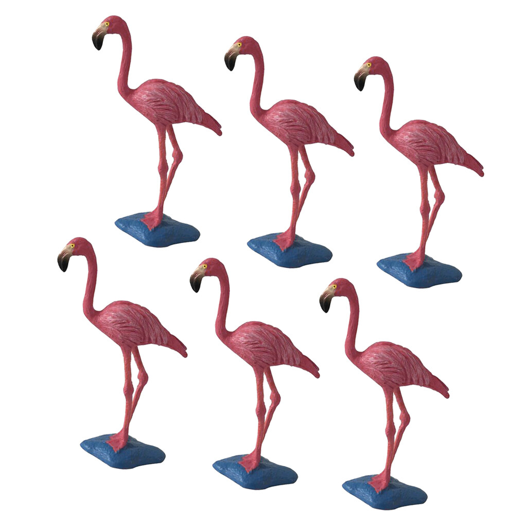 6x Figurines de Flamant Rose Décoration Flamingo Cadeaux pour Anniversaire 6x Figurines de Flamant Rose Décoration Flamingo Cadeaux pour Anniversaire