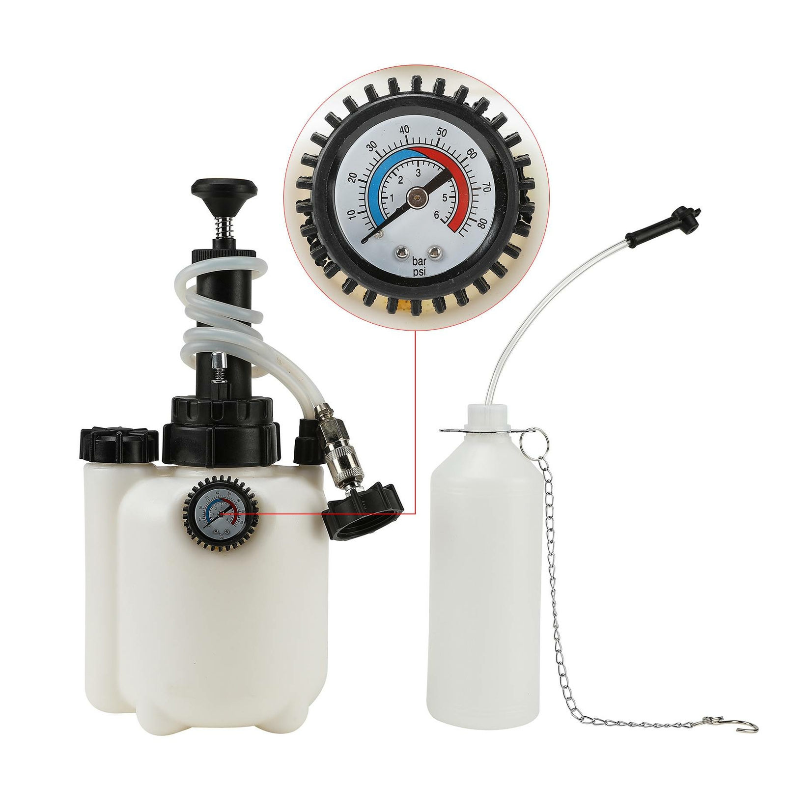 3L purge de frein Voiture Purgeur de Liquide de Frein avec Adaptateur E20 Neuf 3L purge de frein Voiture Purgeur de Liquide de Frein avec Adaptateur E20 Neuf