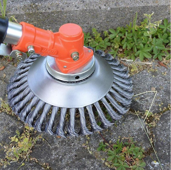 Brosse de Tondeuse à gazon pour Couper Mauvaises herbes Outil du jardin en acier Brosse de Tondeuse à gazon pour Couper Mauvaises herbes Outil du jardin en acier
