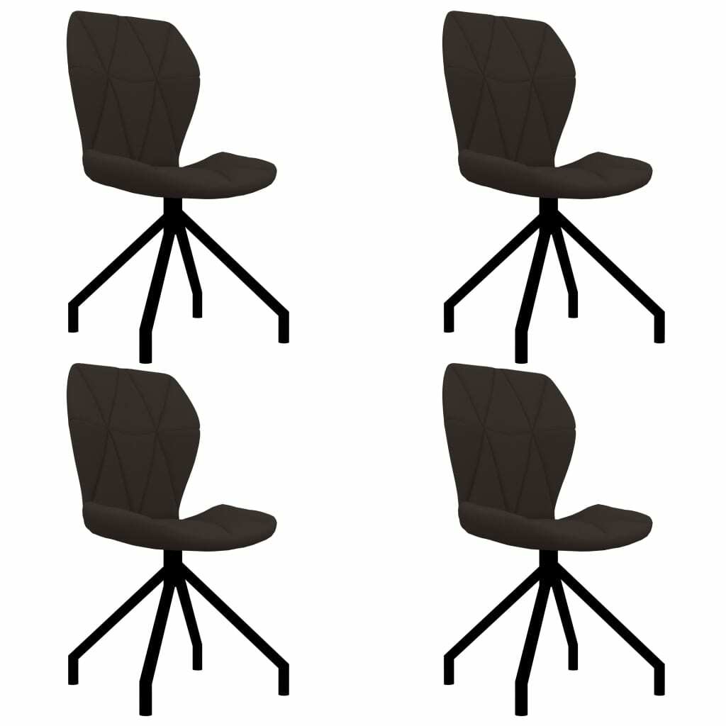 vidaXL 4x Chaises de Salle à Manger Marron Similicuir Dîner Cuisine Repas vidaXL 4x Chaises de Salle à Manger Marron Similicuir Dîner Cuisine Repas