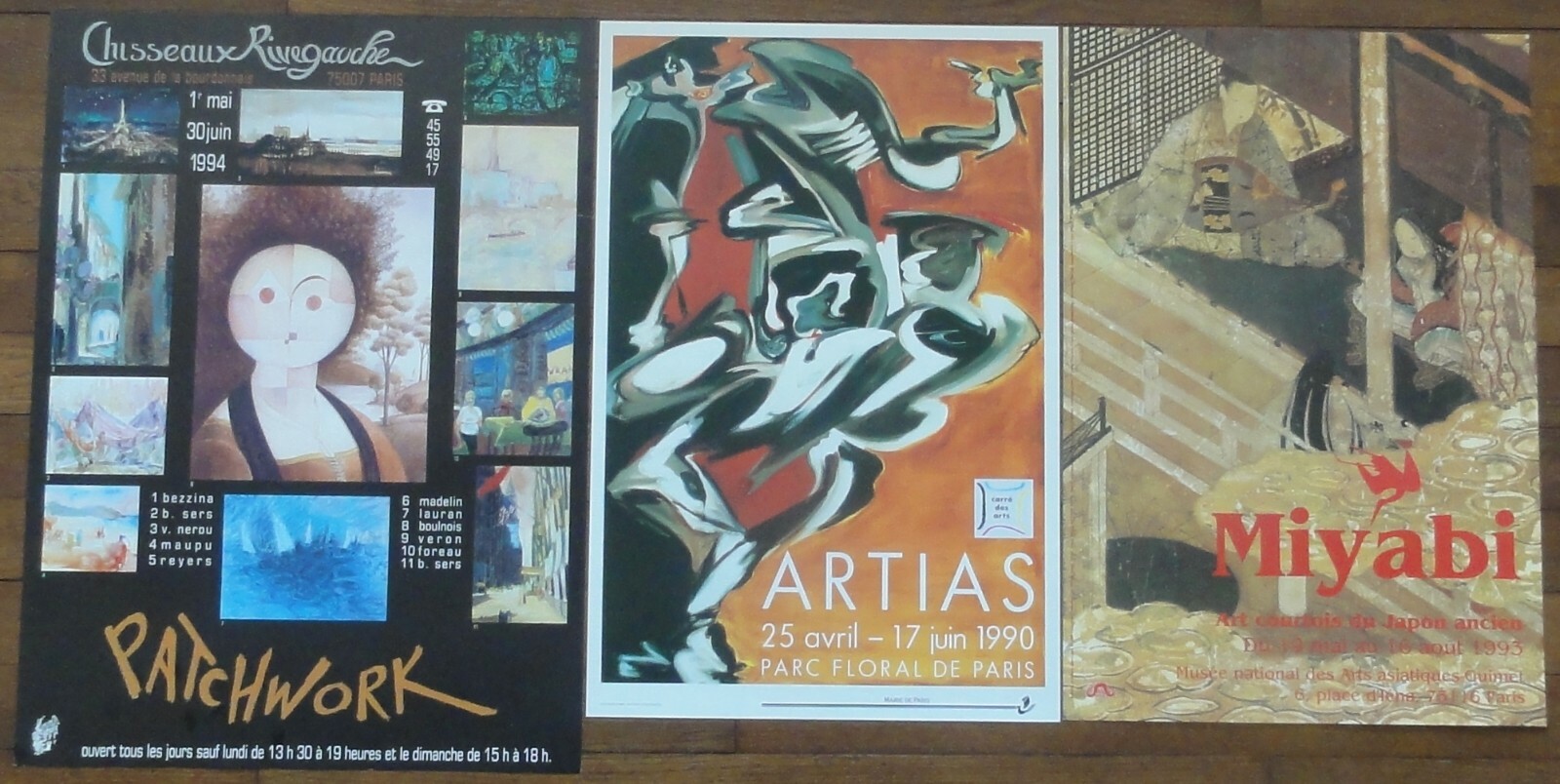 Affiches Expositions Peintures MIYABI No 10. Vintage Painting Posters Nr 10. Affiches Expositions Peintures MIYABI No 10. Vintage Painting Posters Nr 10.