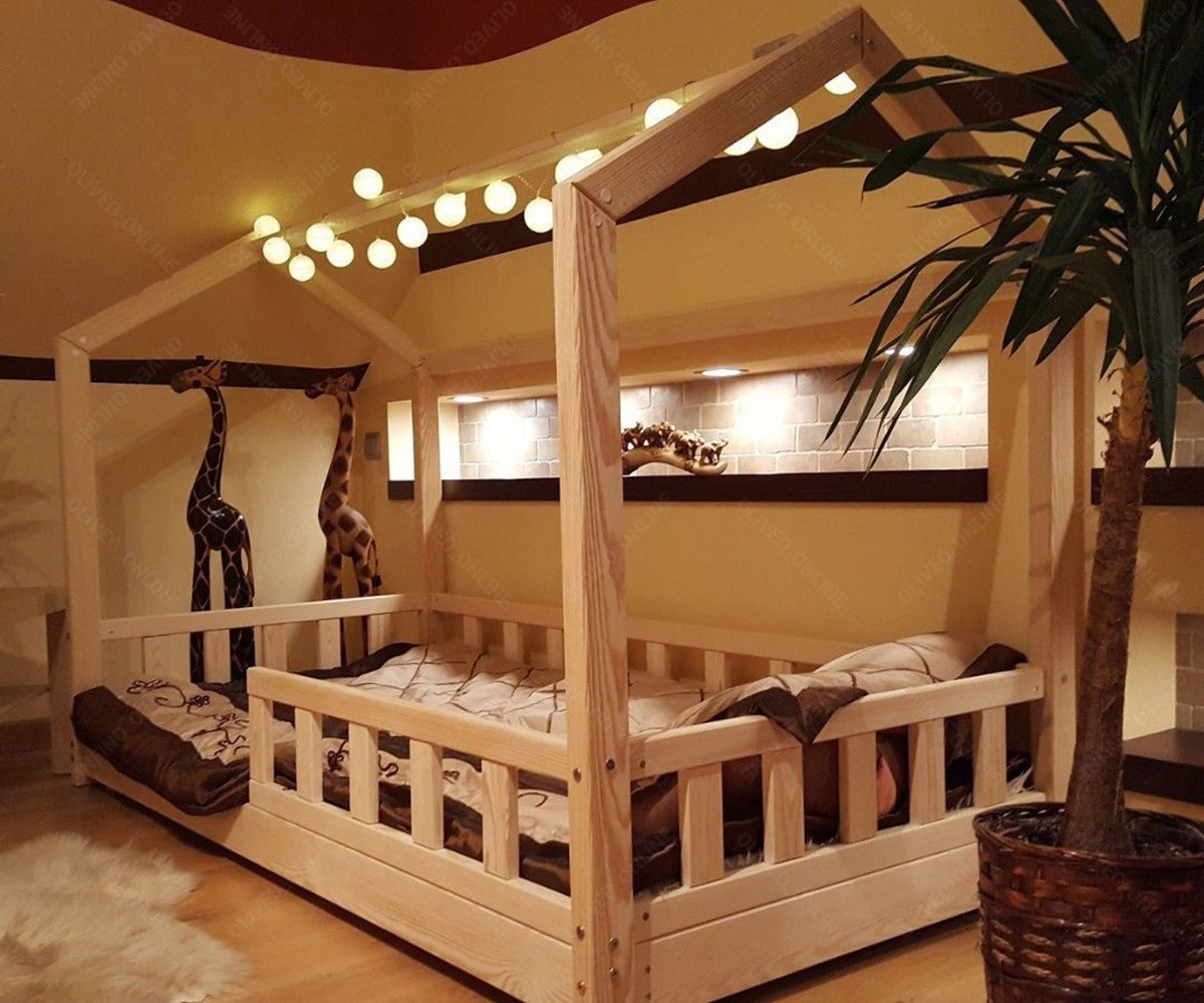 Lit cabane, Lit pour enfants,lit d’enfant,lit cabane avec barrière, 5 jours Lit cabane, Lit pour enfants,lit d’enfant,lit cabane avec barrière, 5 jours