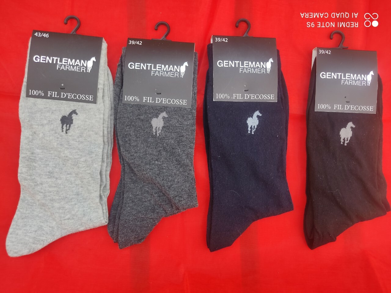 paire de chaussettes homme GENTLEMAN FARMER 100% Fil d écosse pieds sensibles