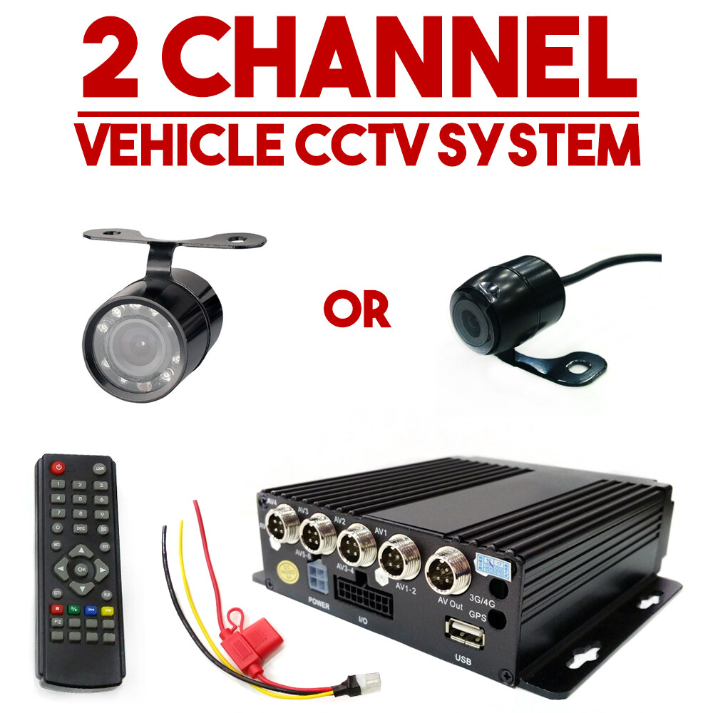 2x Caméras Véhicule CCTV DVR En Voiture Taxi Van Appareil Photo Sécurité Système 2x Caméras Véhicule CCTV DVR En Voiture Taxi Van Appareil Photo Sécurité Système