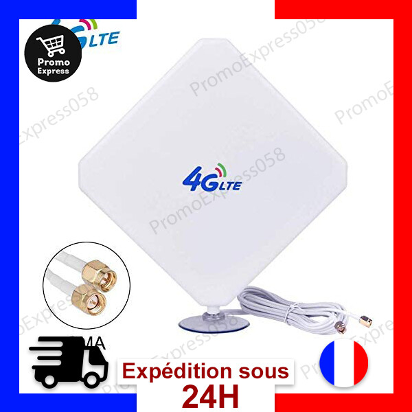 Amplificateur De Signal à Haut Gain 35dBi 3G 4G LTE Antenne Externe SMA Réseau Amplificateur De Signal à Haut Gain 35dBi 3G 4G LTE Antenne Externe SMA Réseau