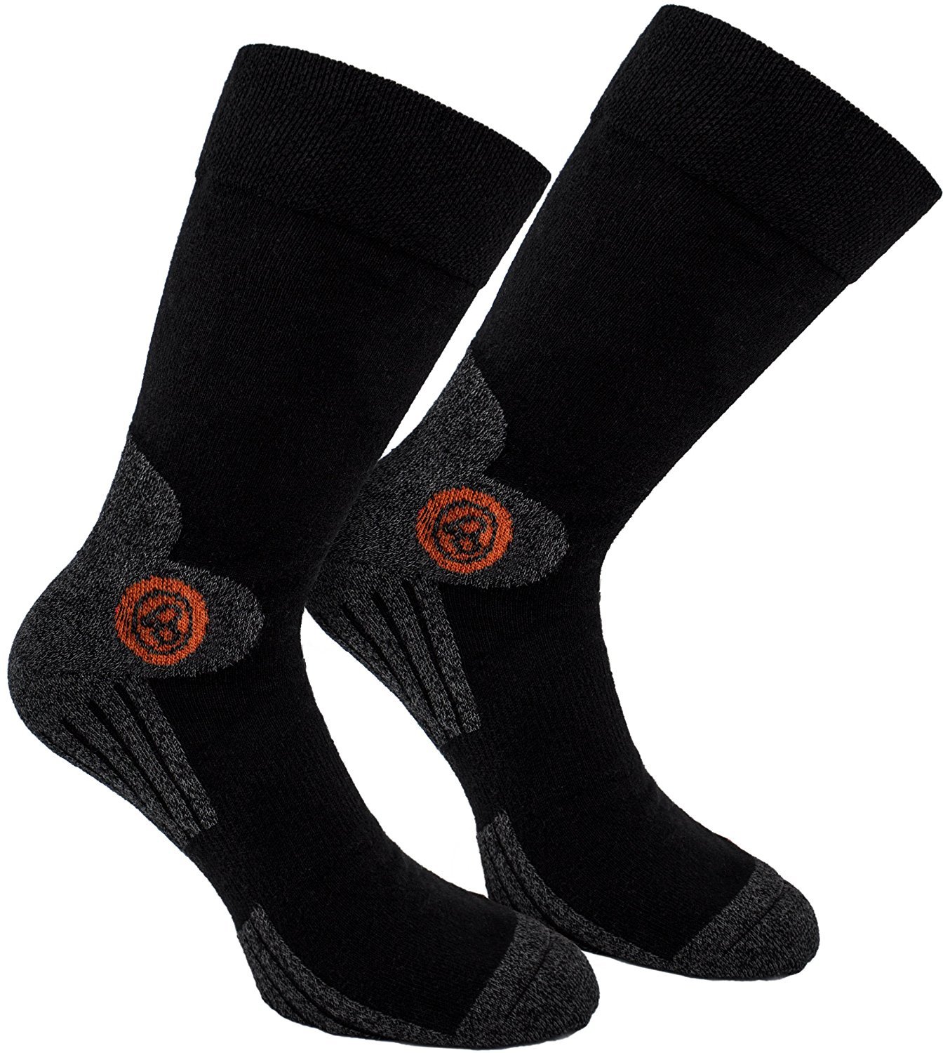 BRUBAKER Lot de 4 Chaussettes de Marche Randonnée Trekking Vélo Hommes Femmes