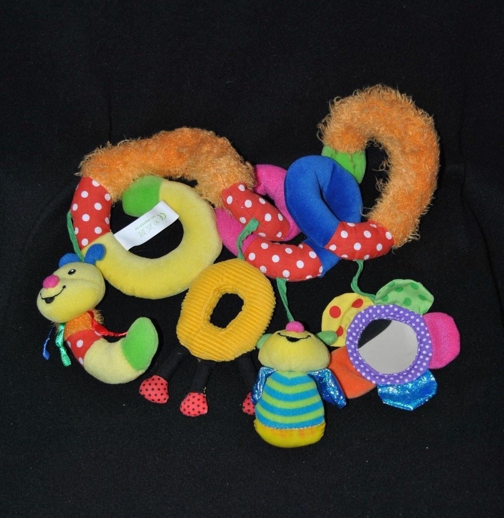 Peluche doudou spirale d’activités bébé BEBE CONFORT microbébettes grelot TTBE