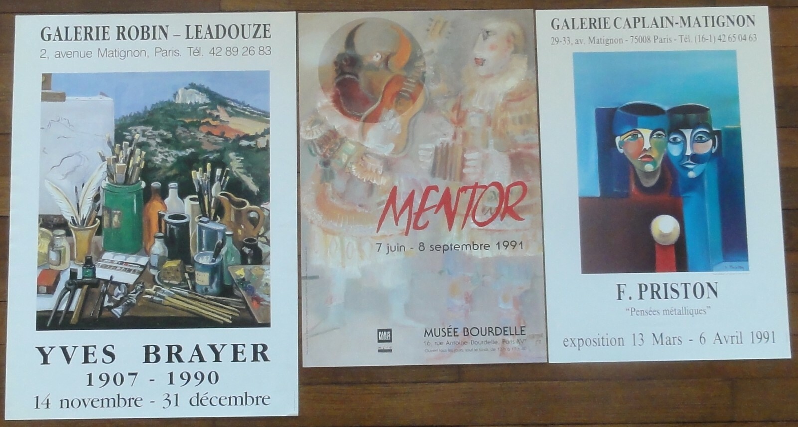 Affiches Expositions Peintures MENTOR No 49. Vintage Painting Posters Nr 49.