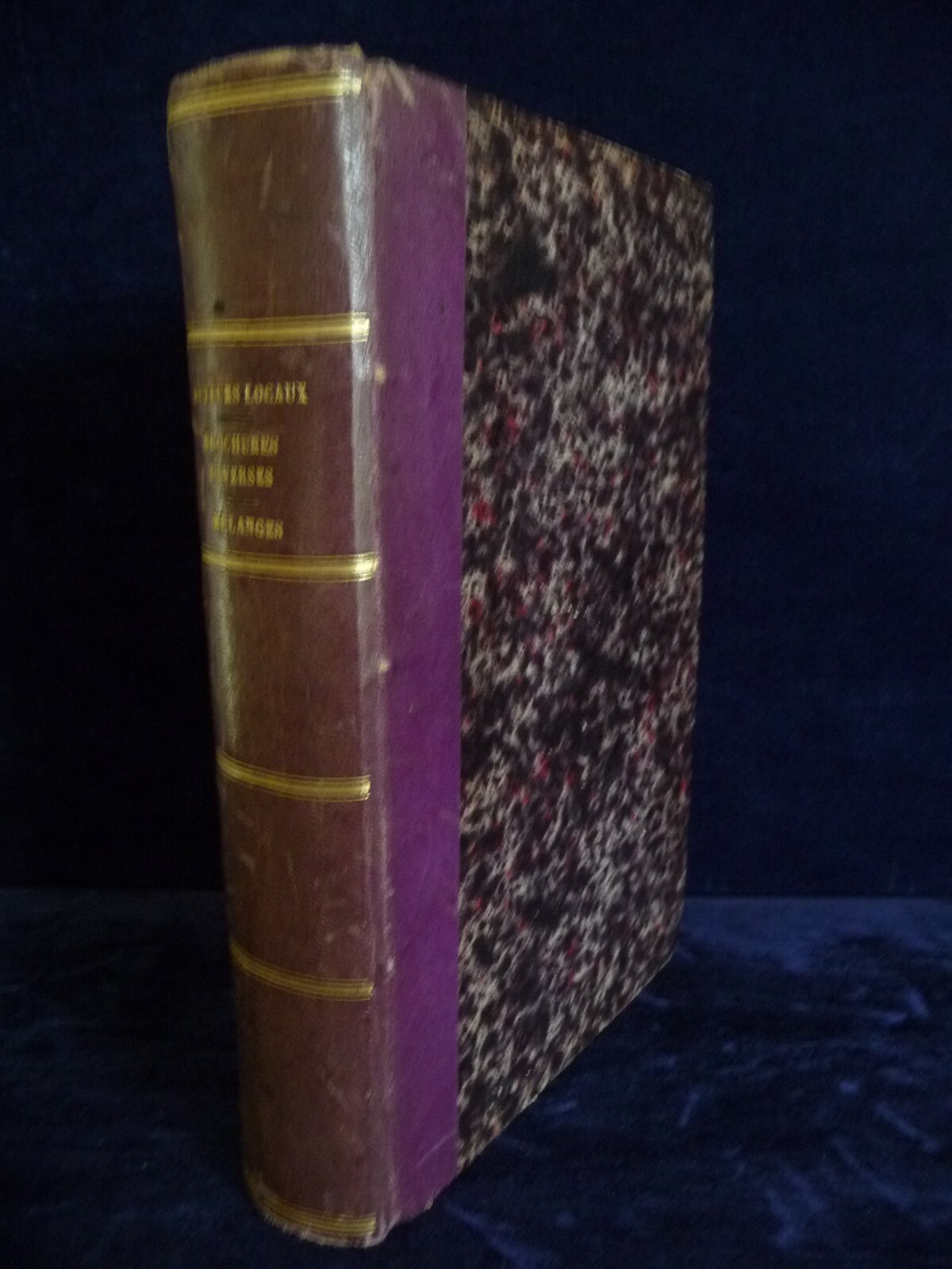 5 Livres régionaux HAUTE-MARNE du XIX° siècle, dans 1 reliure 5 Livres régionaux HAUTE-MARNE du XIX° siècle, dans 1 reliure