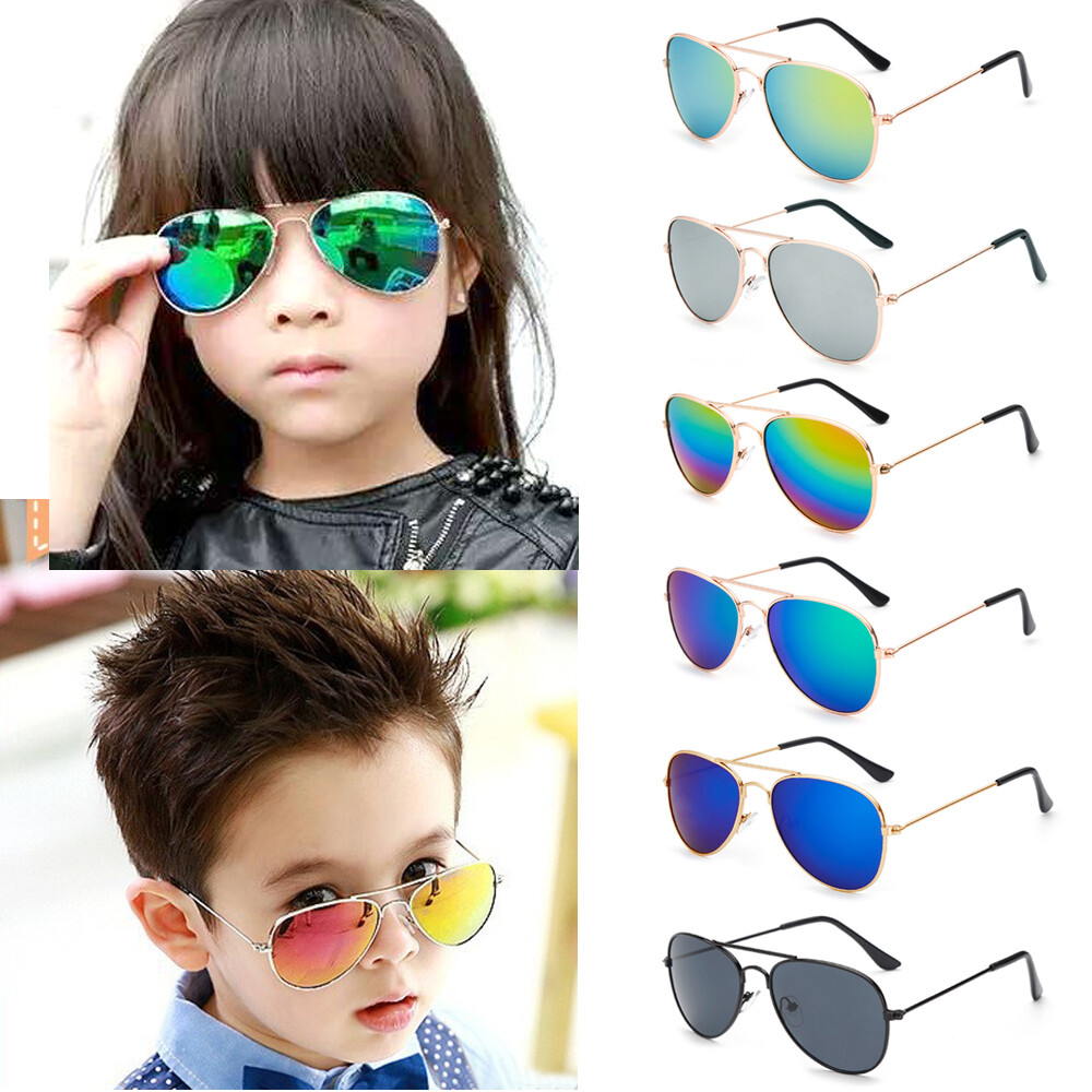 Enfants Bébés Garçons Filles Mode Lunettes de protection UV Lunettes de soleil