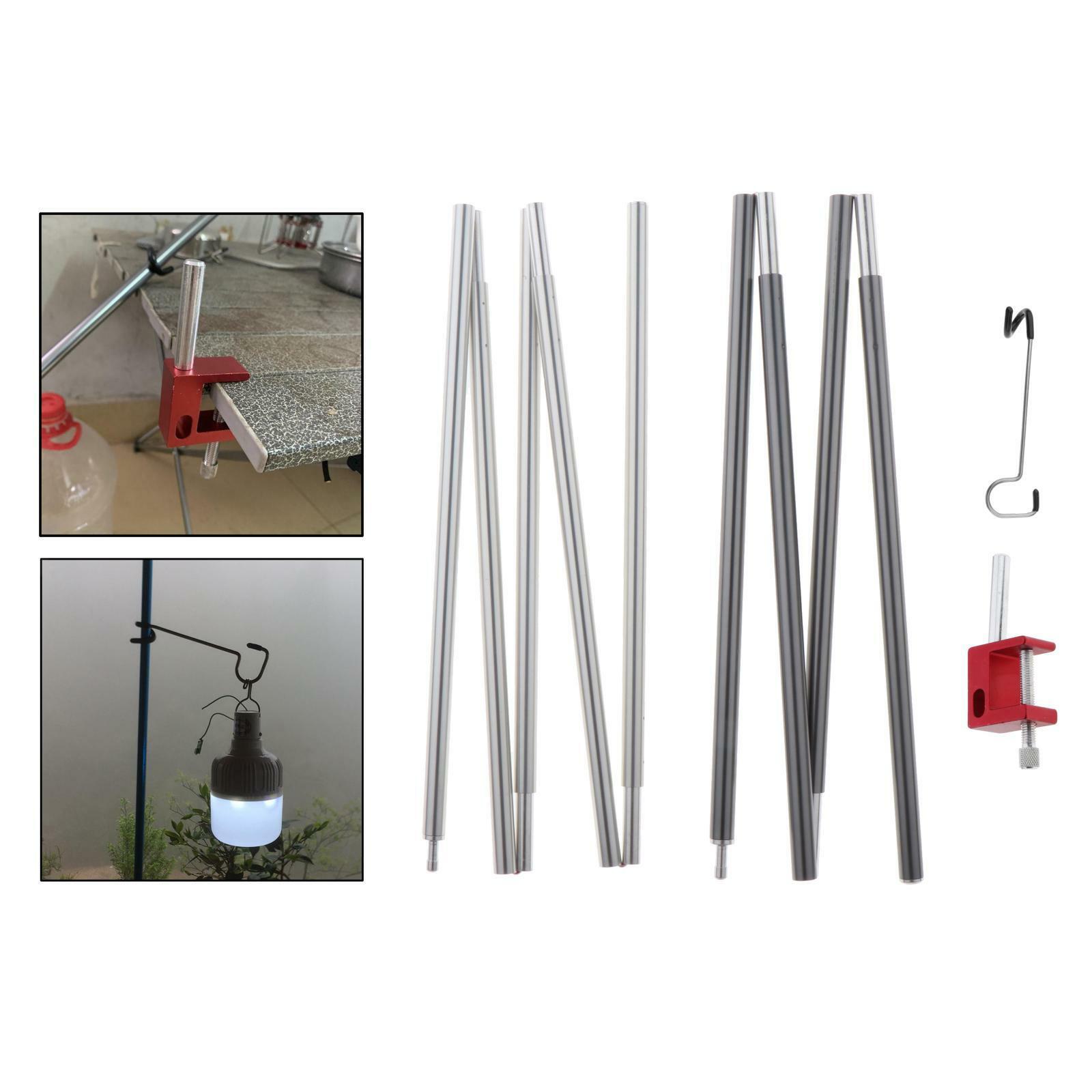 Camping en plein air Pliable Lampadaire Pôle Tente Lumière Suspendus Rack
