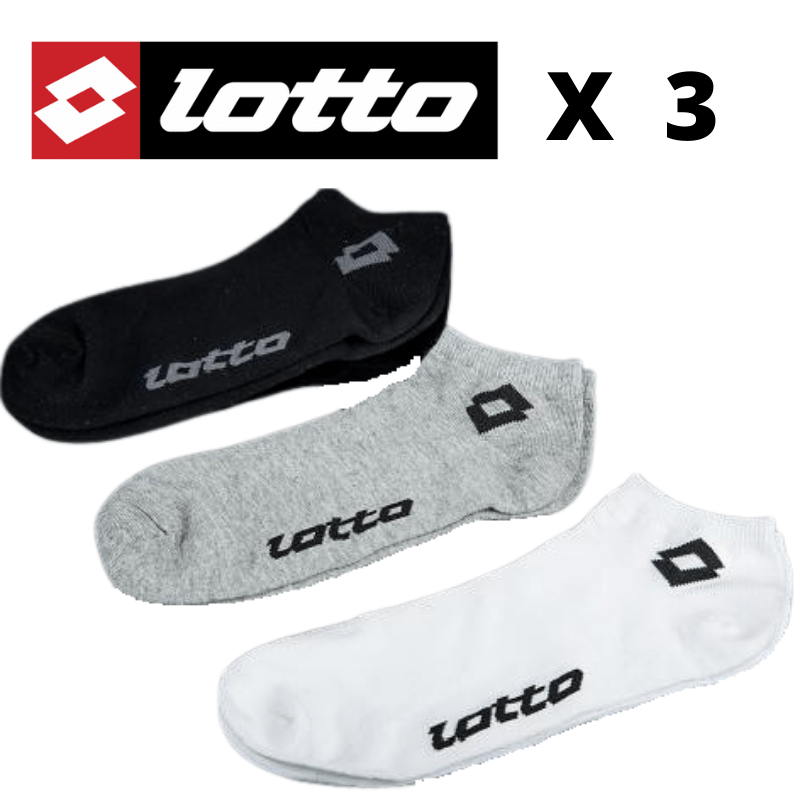 Lot De 3 Paires De Socquettes LOTTO Mi Chaussettes Différentes Couleurs Tailles Lot De 3 Paires De Socquettes LOTTO Mi Chaussettes Différentes Couleurs Tailles