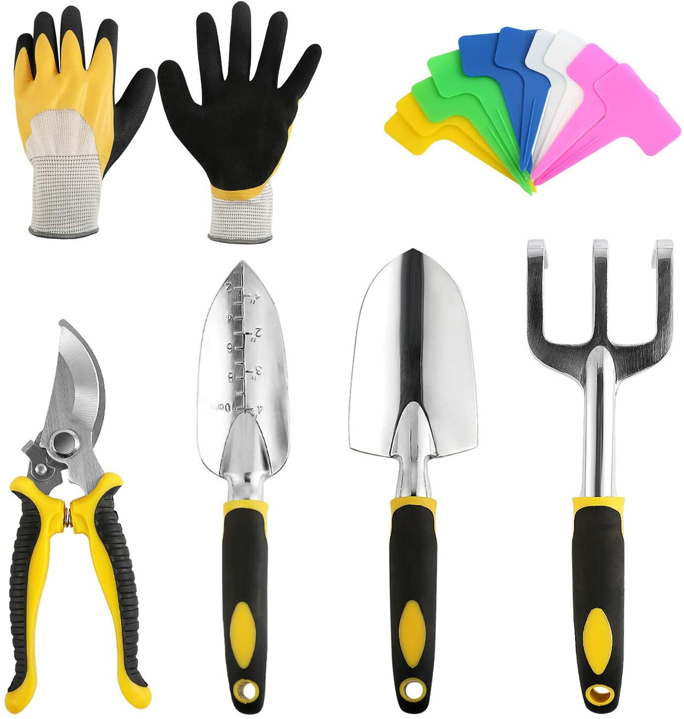 BelleStyle Kit Outils de Jardinage, 5 Pièces Ensemble Manuels avec… BelleStyle Kit Outils de Jardinage, 5 Pièces Ensemble Manuels avec…