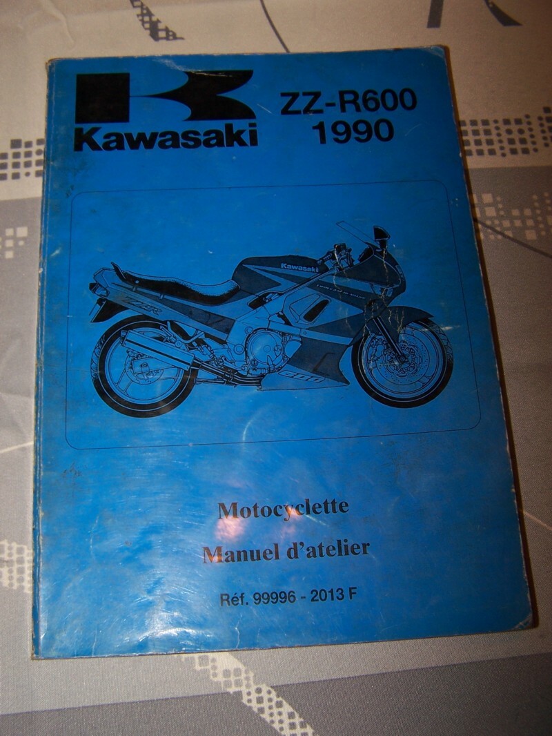 K3 Manuel d’atelier/Workshop service Manual Kawasaki Motocyclette ZZ-R600 1990