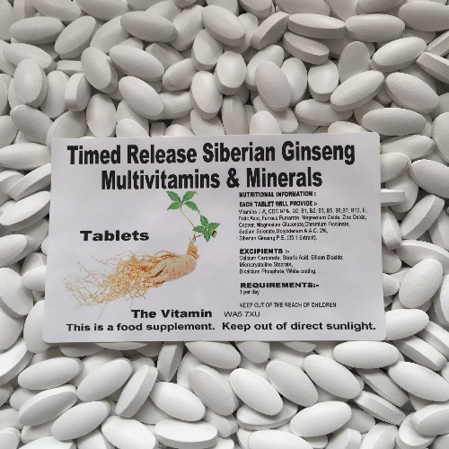 The Vitamin Timed Release Sibérien Ginseng Multi Vitamines Et Minéraux Comprimés The Vitamin Timed Release Sibérien Ginseng Multi Vitamines Et Minéraux Comprimés