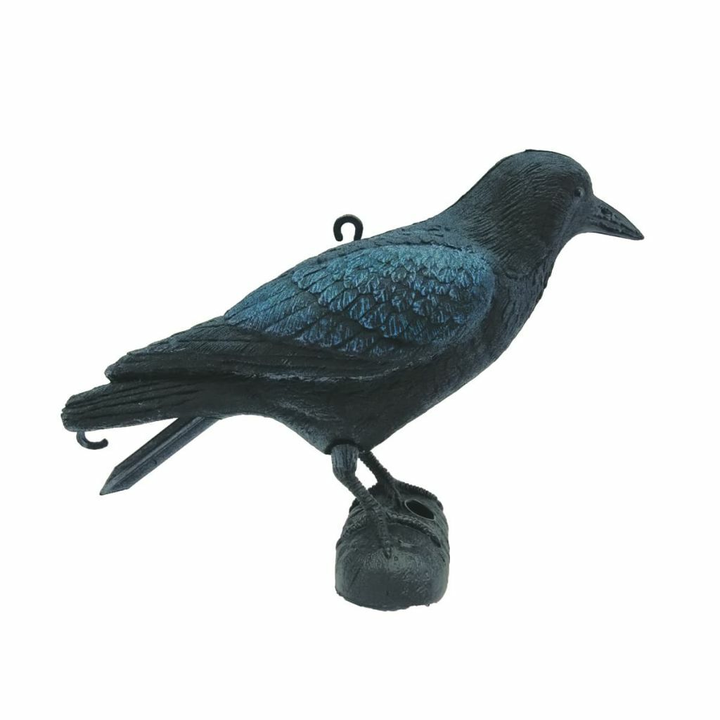 Ubbink Statue de corbeau 27 cm Noir Décoration pour jardin terrasse patio