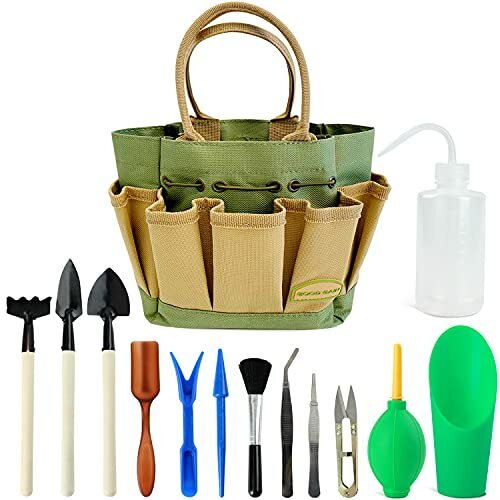 GOOD GAIN Kit succulente de jardin avec sac organisateur ensemble d’outils de… GOOD GAIN Kit succulente de jardin avec sac organisateur ensemble d’outils de…