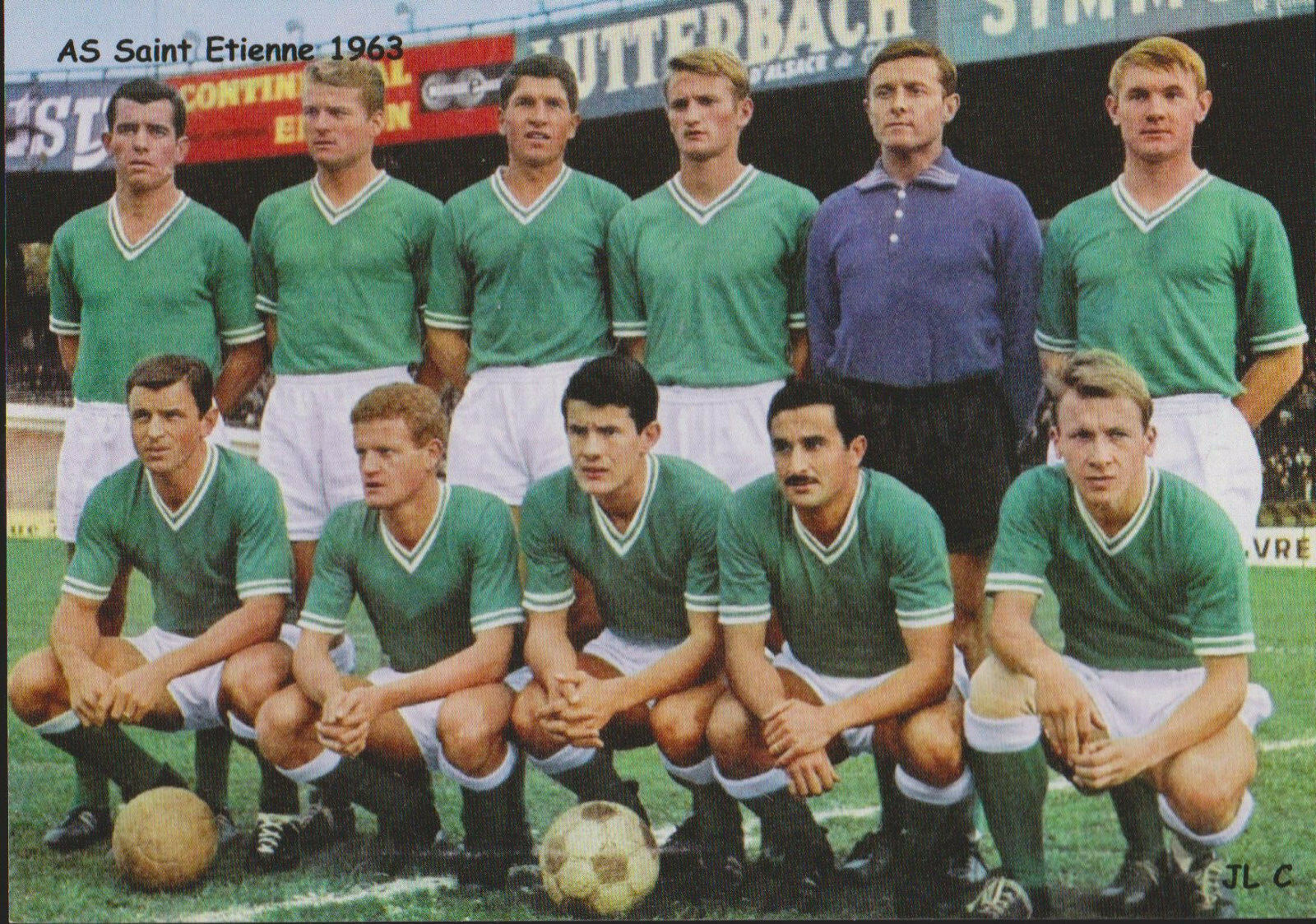 FOOTBALL CP EQUIPE DE SAINT ETIENNE 1963