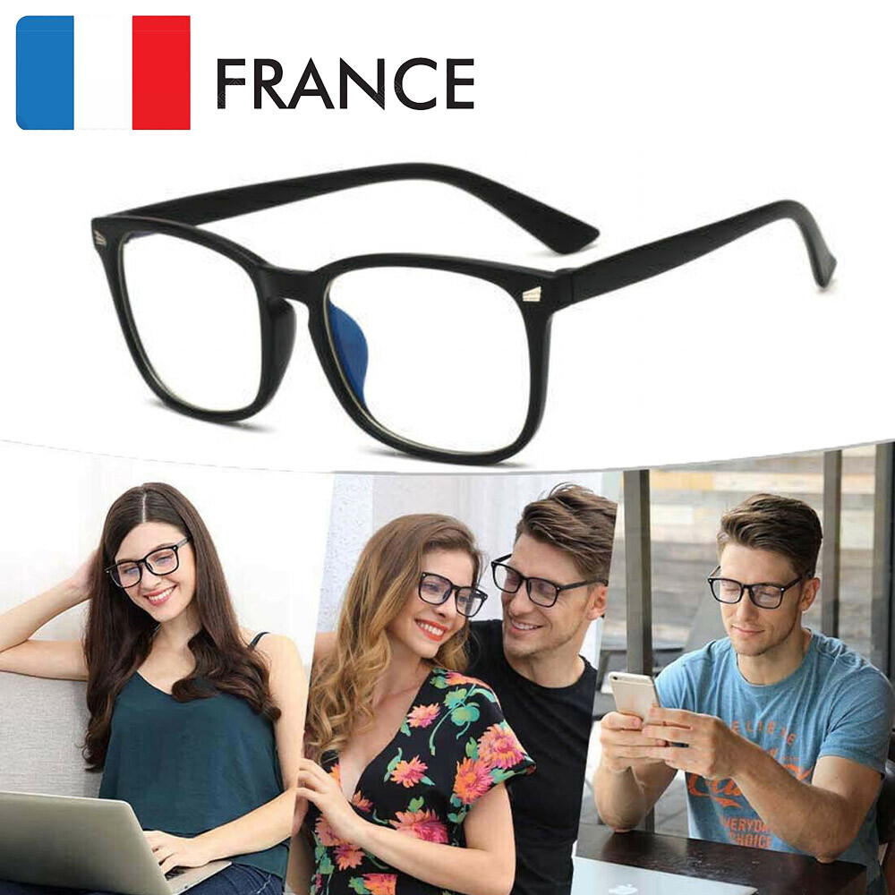 Lunettes Anti lumière bleue Anti-Radiation Protection des yeux Pc Tv Ordinateur Lunettes Anti lumière bleue Anti-Radiation Protection des yeux Pc Tv Ordinateur