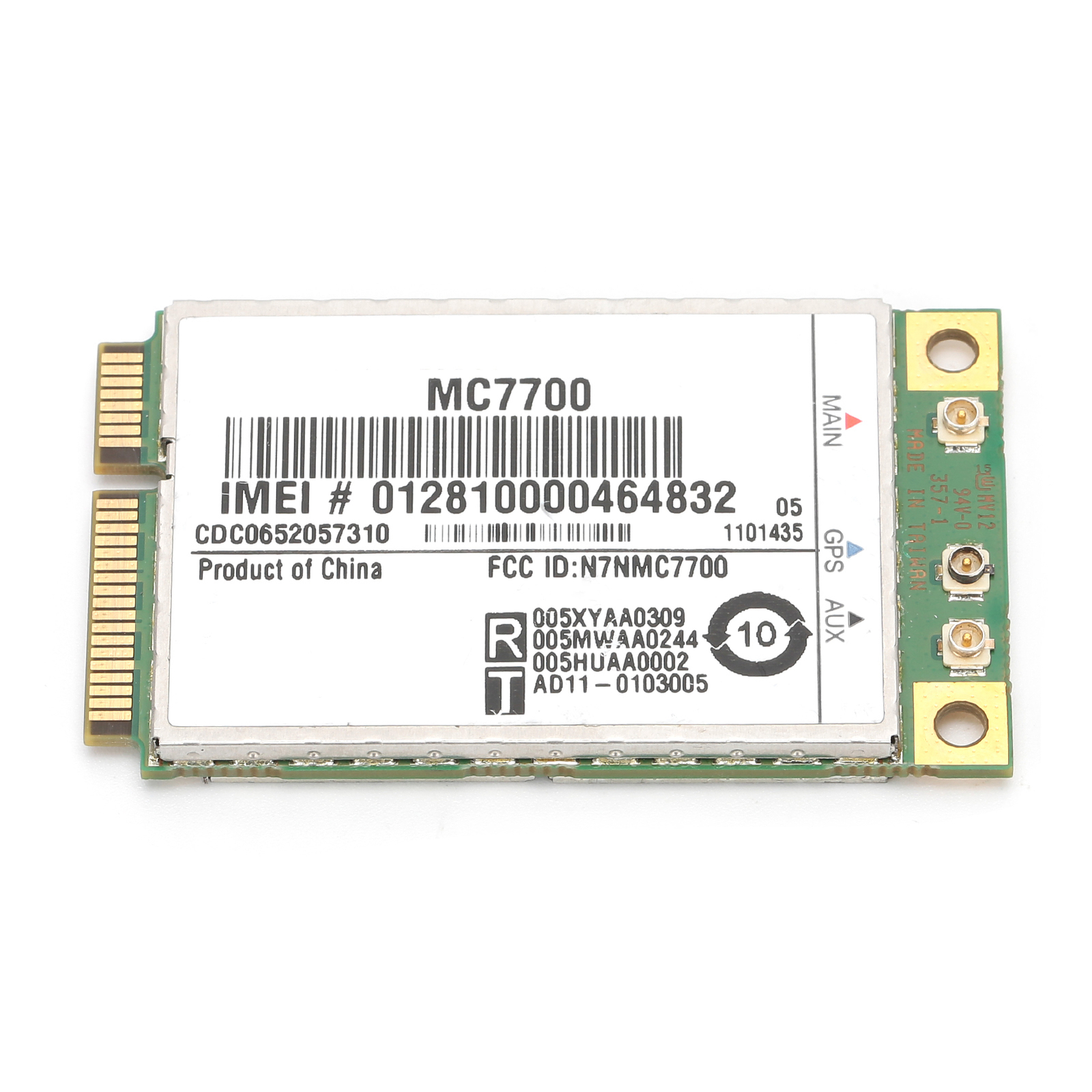 Carte Réseau Sans Fil MC7700 GPS LTE (FDD) Module 3G / 4G Composant D’ordinateur Carte Réseau Sans Fil MC7700 GPS LTE (FDD) Module 3G / 4G Composant D’ordinateur