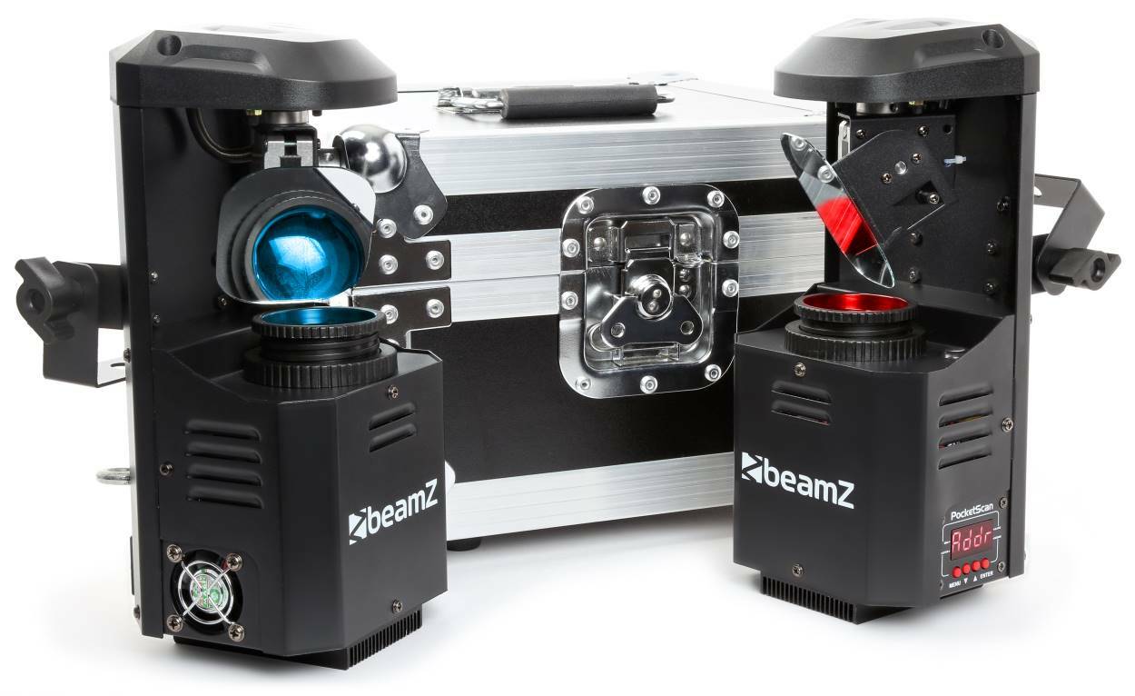 BeamZ Scanner PocketScan – 2 scanners avec LEDs 12 Watts, mode DMX BeamZ Scanner PocketScan – 2 scanners avec LEDs 12 Watts, mode DMX