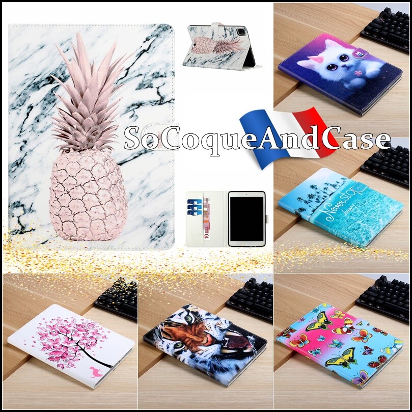 Etui Coque Housse XXL COLORS Cuir PU Leather Case Cover Tablet iPad Air (2020)