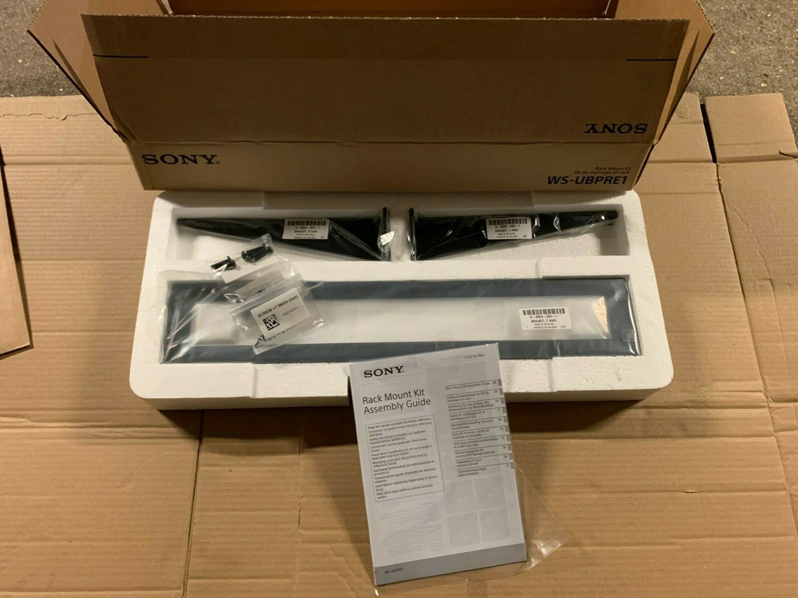 SONY Rack Mount Kit WS-UBPRE1 for ES UBP-X1000ES 4K Ultra HD Blu-ray player SONY Rack Mount Kit WS-UBPRE1 for ES UBP-X1000ES 4K Ultra HD Blu-ray player