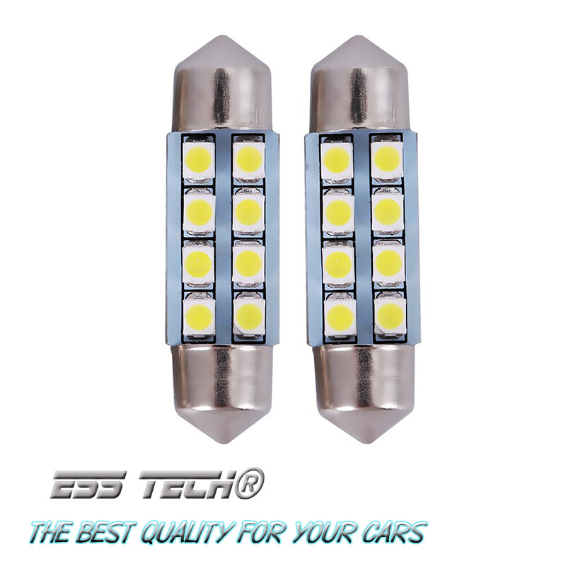 Ampoule navette 39-40 mm 8 led Blanc froid 12V voiture intérieur plafonnier 237 Ampoule navette 39-40 mm 8 led Blanc froid 12V voiture intérieur plafonnier 237