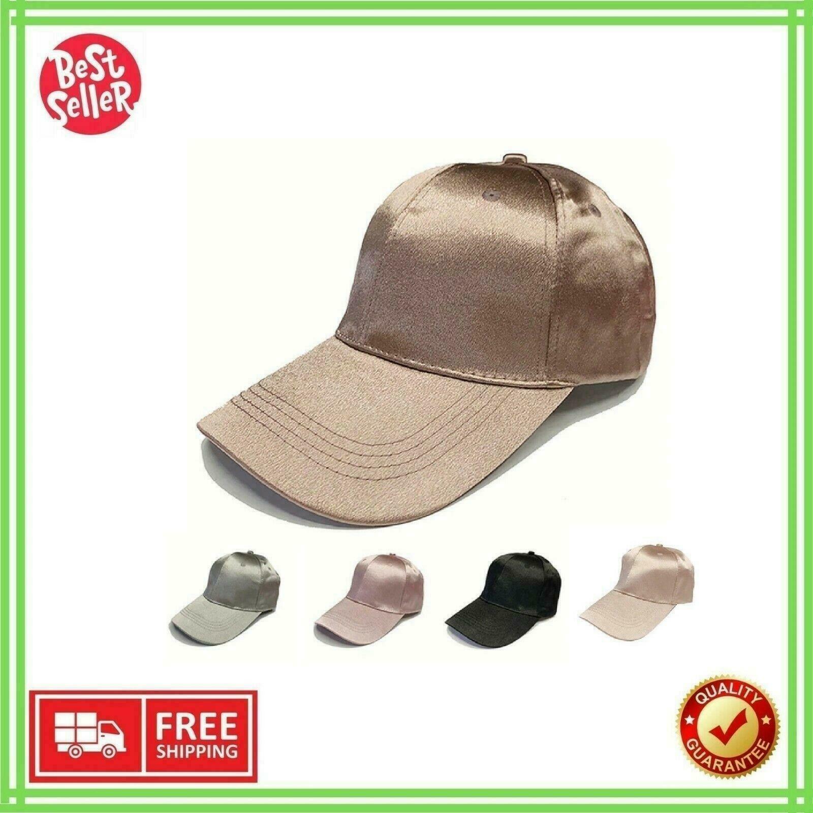 Casquette de baseball chapeau pour femmes et hommes été satin solide… Casquette de baseball chapeau pour femmes et hommes été satin solide…