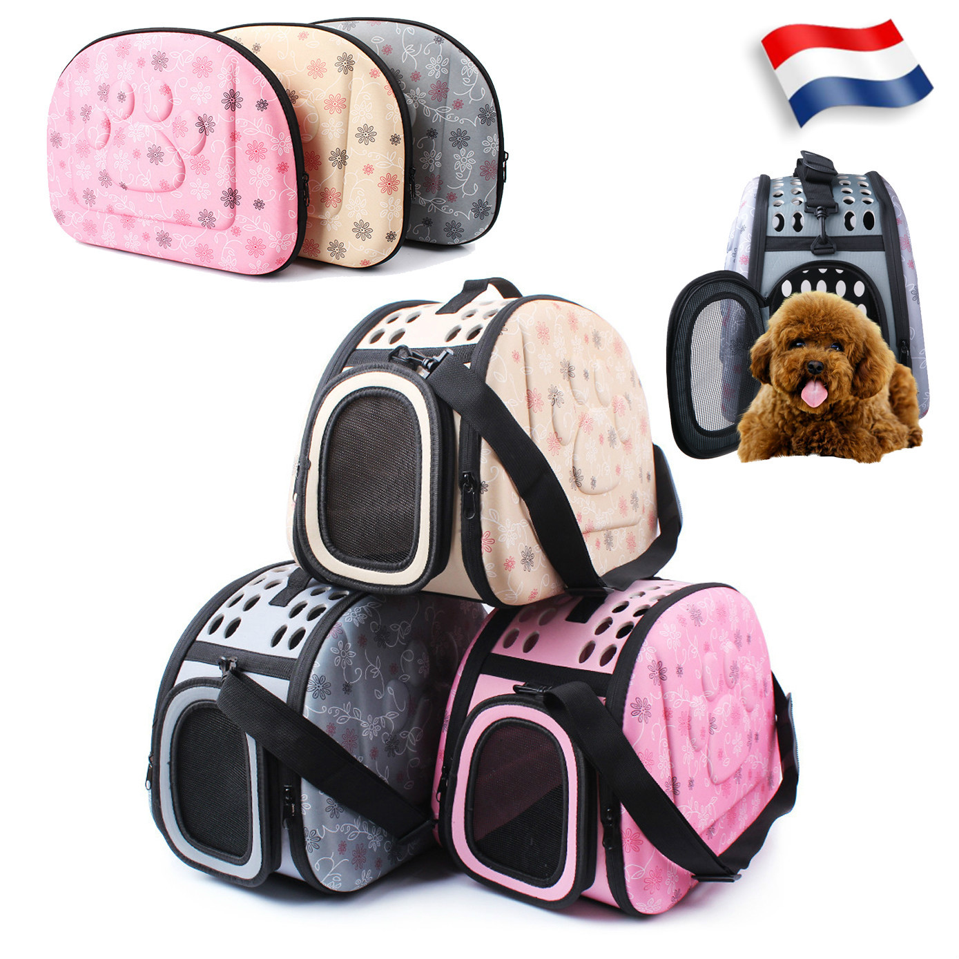 Sac de Transport Animal de Compagnie Chien Chat Respirable Démontable Pliable Sac de Transport Animal de Compagnie Chien Chat Respirable Démontable Pliable