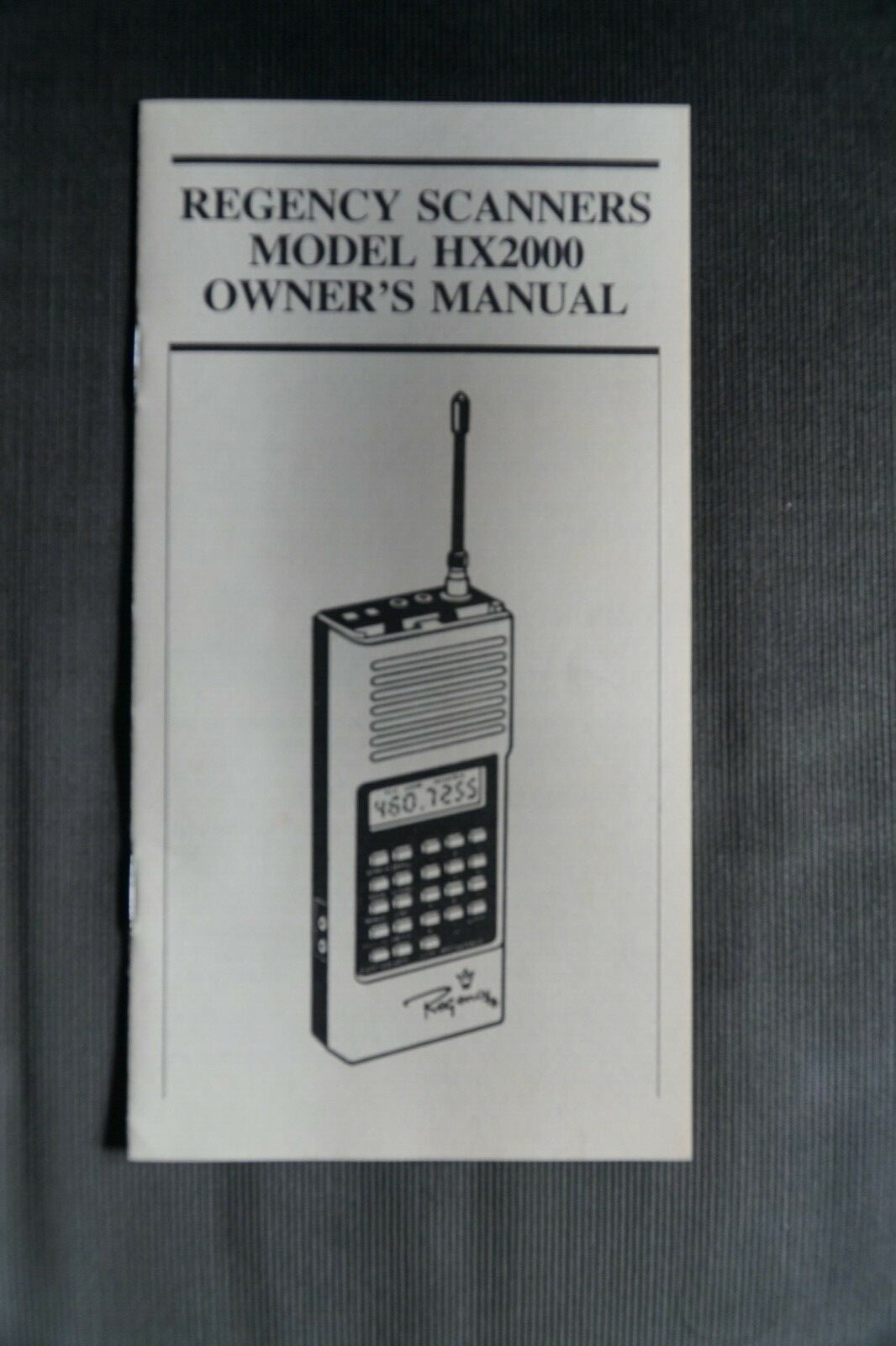 REGENCY Scanners | Model HX2000 | Manuale di istruzioni | 10×19 | Perfetto REGENCY Scanners | Model HX2000 | Manuale di istruzioni | 10×19 | Perfetto