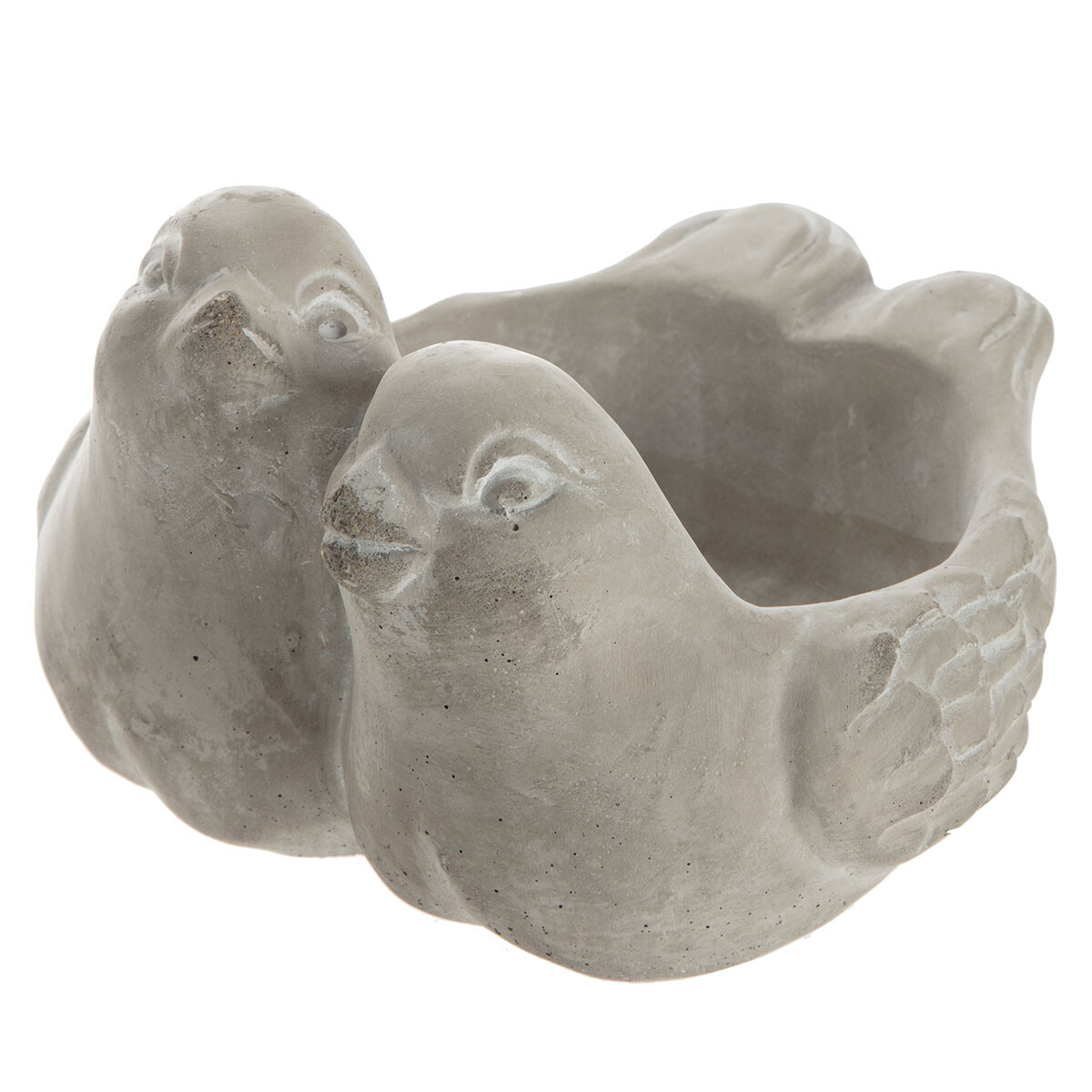 Bain pour oiseau déco en béton 18cm Bain pour oiseau déco en béton 18cm