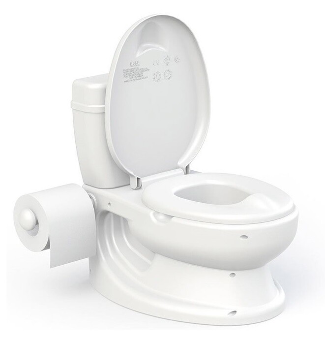 Pot Toilette WC realiste blanc pour bebe : pot amovible, bruit chasse d’eau Pot Toilette WC realiste blanc pour bebe : pot amovible, bruit chasse d’eau