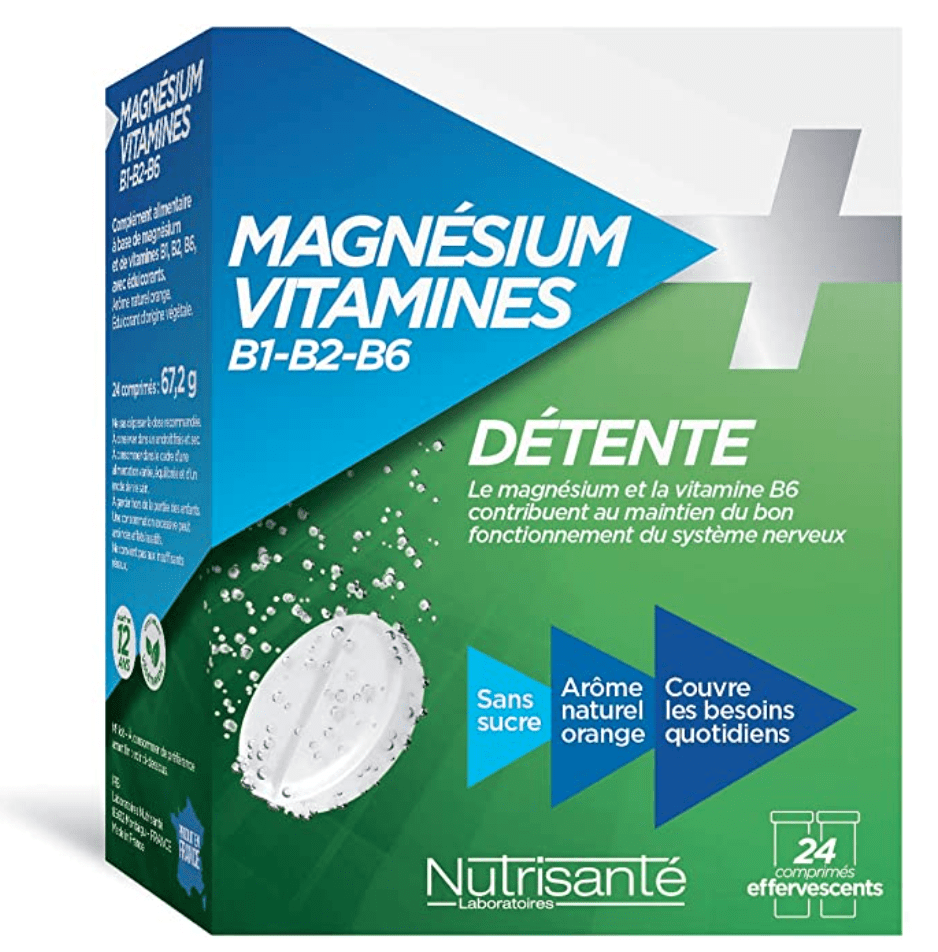 Nutrisanté Magnésium + Vitamines B1/B2/B6 24 Comprimés Nutrisanté Magnésium + Vitamines B1/B2/B6 24 Comprimés