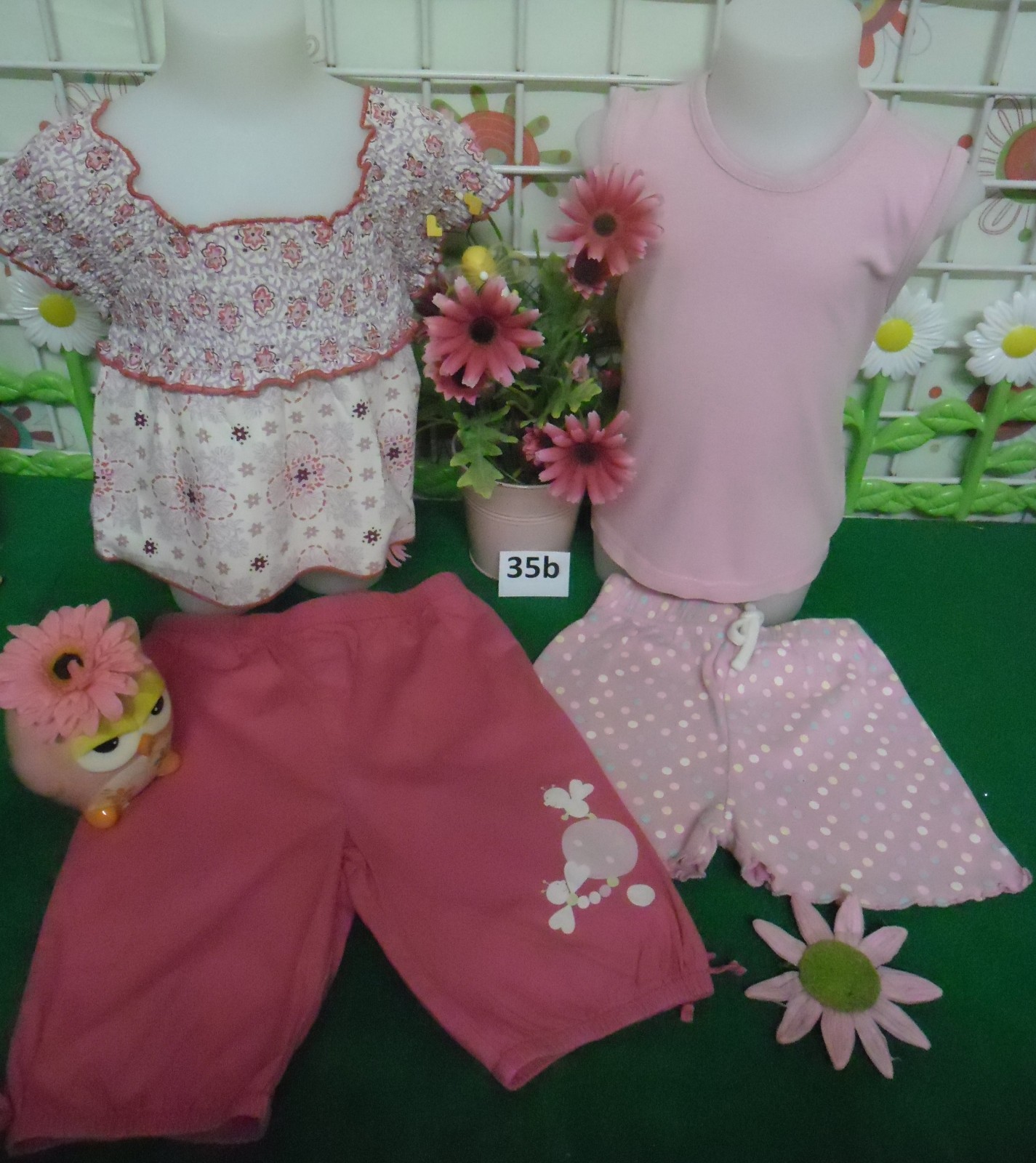 vêtements fille 18 mois,débardeur,short,chemisier,pantacourt